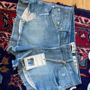 Indigo Rein Sz 7 Nwt Cut Off Denim Shorts